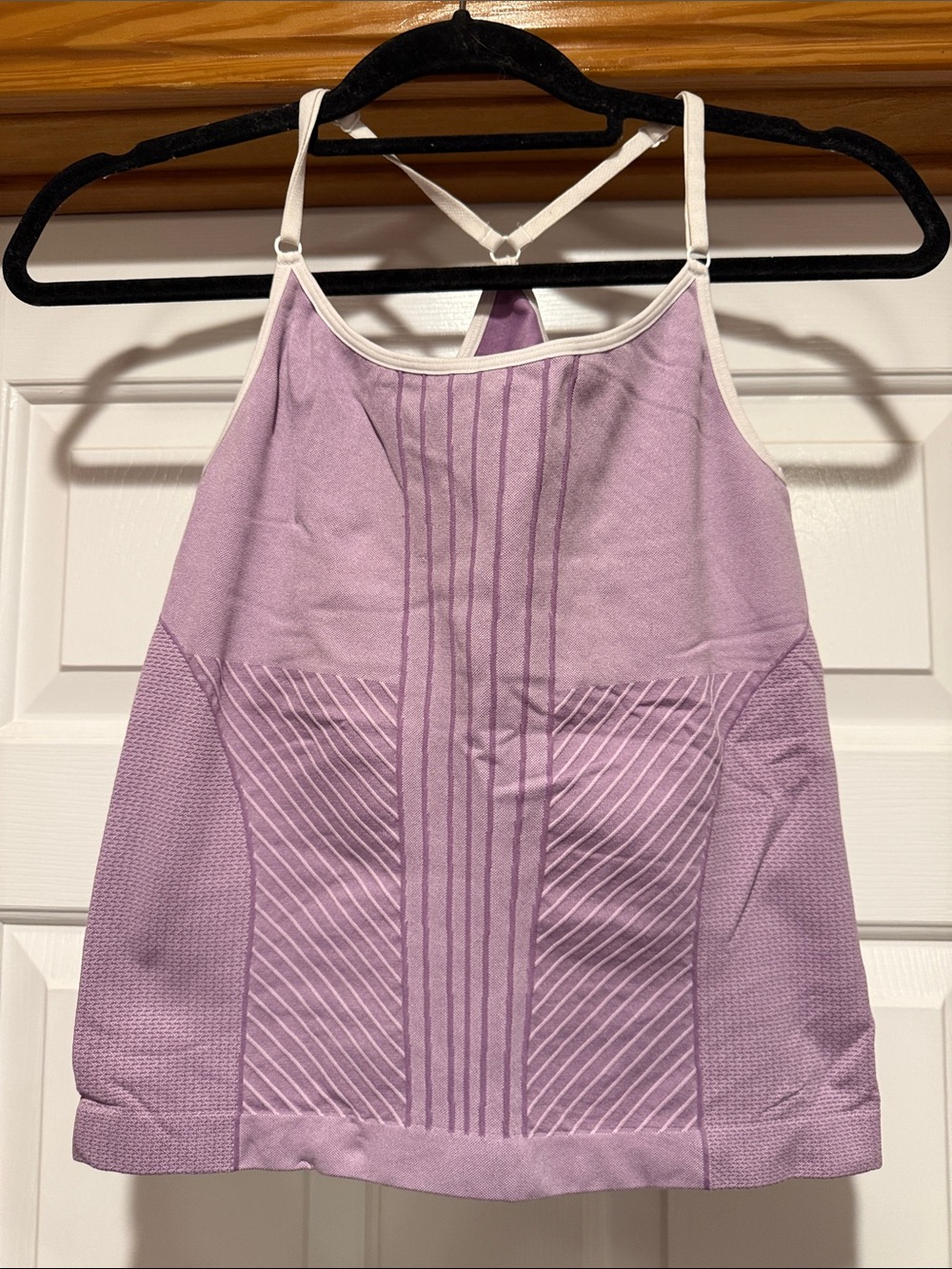 Nike Lavender and White Strappy Sports Bra Tank
